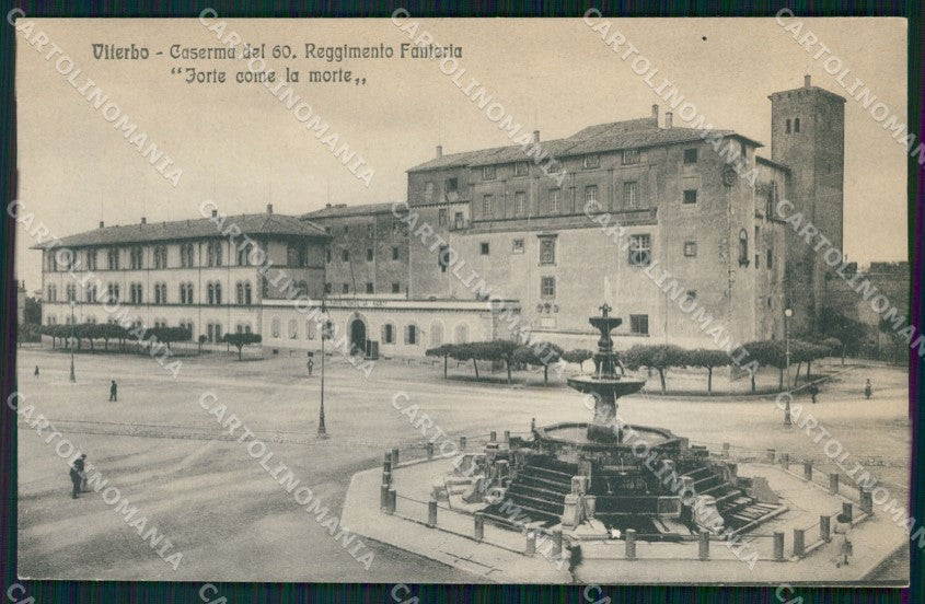 Viterbo città Casefrma 60 Reggimento Fanteria Militari cartolina VK4559 – fronte