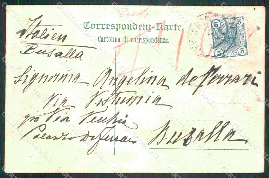 Trento Vetriolo Mappa cartolina VK4563 – retro