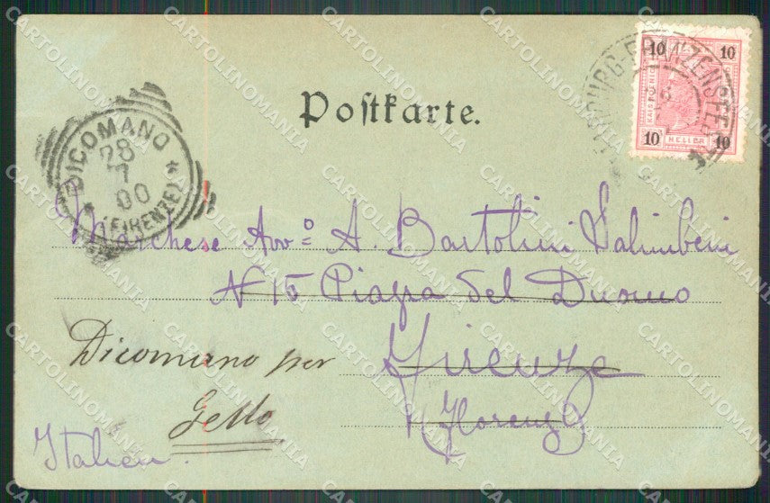 Bolzano Dobbiaco Chiaro di Luna cartolina VK4572 – retro