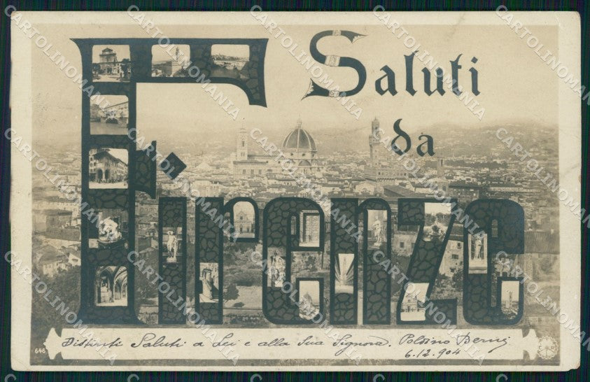 Firenze città Saluti da NPG Foto cartolina VK4577 – fronte