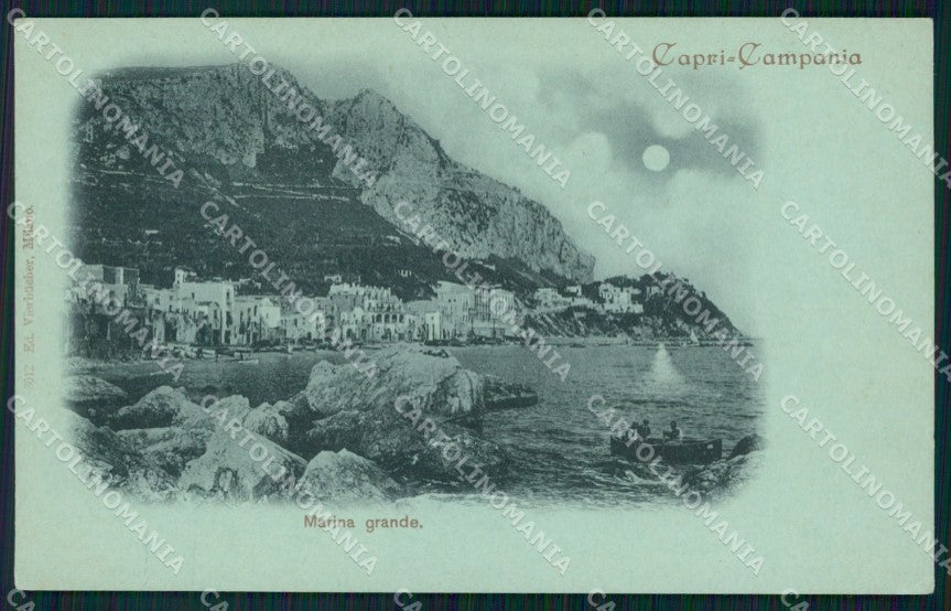 Napoli Capri Marina Grande Chiaro di Luna cartolina VK4582 – fronte