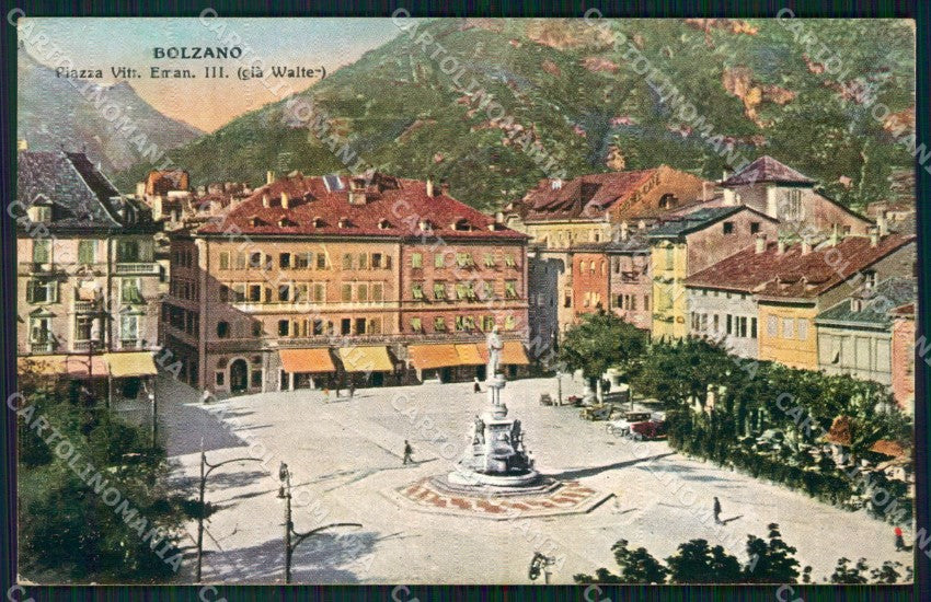 Bolzano città Piazza Vittorio Emanuele III cartolina VK4588 – fronte
