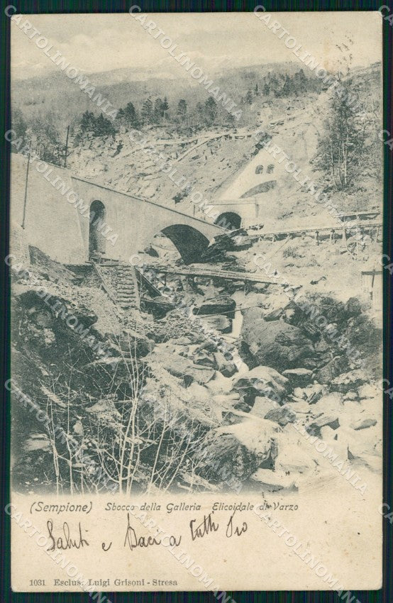 Verbania Varzo Galleria Elicoidale di cartolina VK4590 – fronte