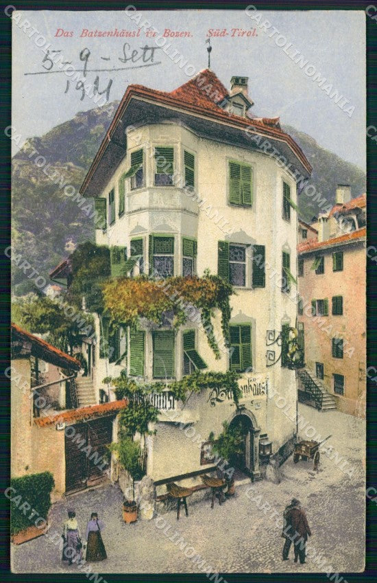 Bolzano città PIEGA cartolina VK4596 – fronte