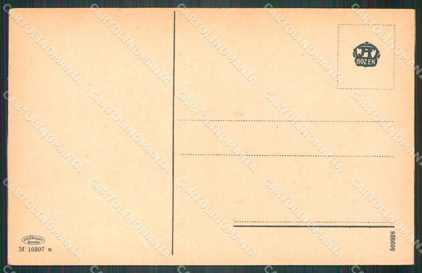 Bolzano città PIEGA cartolina VK4596 – retro