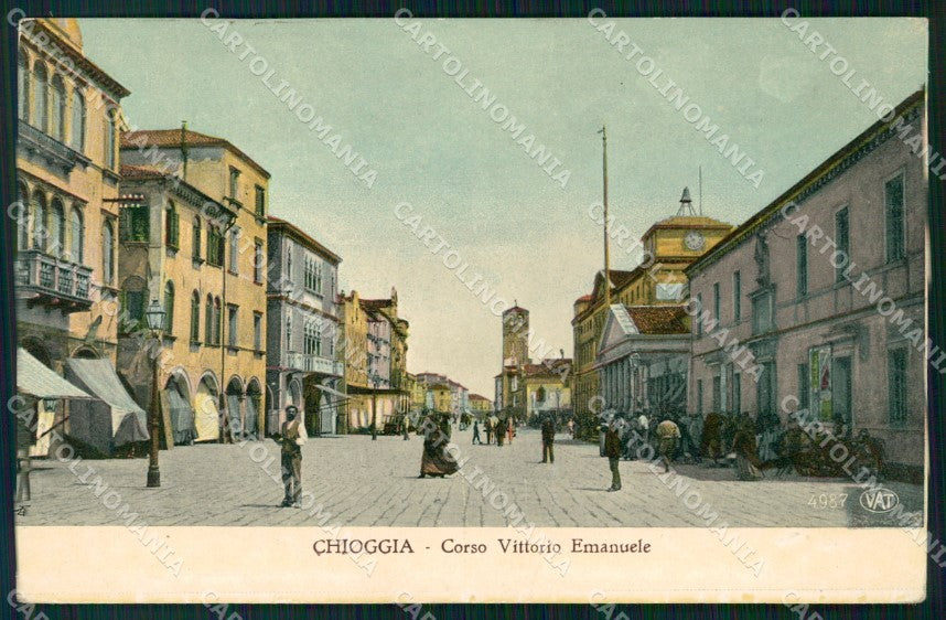 Venezia Chioggia Corso Vittorio Emanuele Alterocca 4987 cartolina VK4601 – fronte