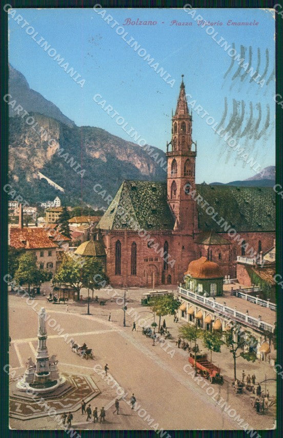 Bolzano città Piazza Vittorio Emanuele cartolina VK4609 – fronte