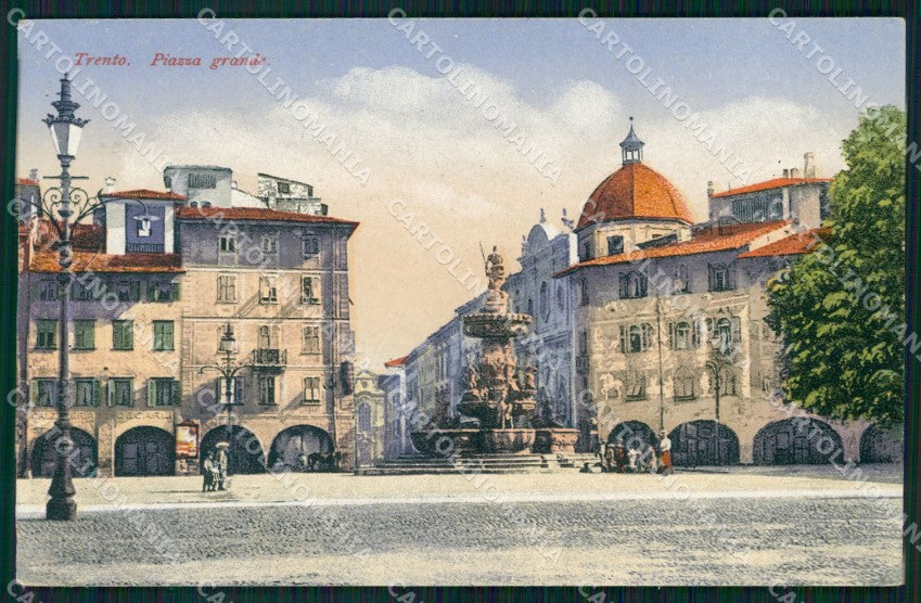 Trento città Piazza Grande cartolina VK4614 – fronte