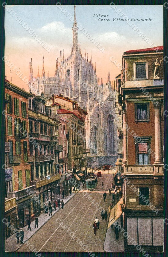 Milano città Corso Vittorio Emanuele cartolina VK4625 – fronte