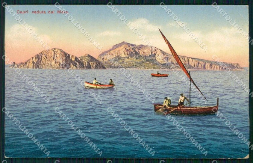 Napoli Capri Barche cartolina VK4628 – fronte