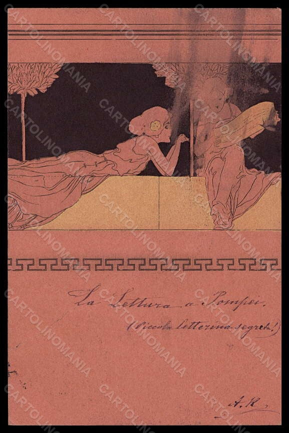 Artist Signed Raphael Kirchner J.4-2 Lady MMP SPOILED PAPER pc VK5403 – fronte