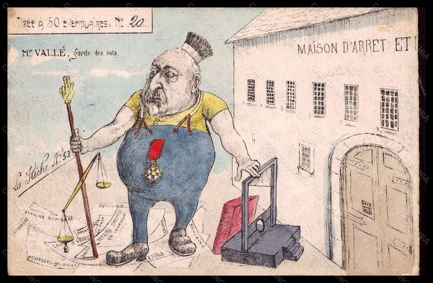 Artist Signed French Politics Hand Painted La Fleche 52 postcard VK5477 – fronte