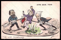 Artist Signed Molynk French Politics Propaganda Hand Painted postcard VK5480 – fronte