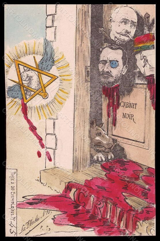 Artist Signed French Politics Hand Painted La Fleche 88 postcard VK5481 – fronte