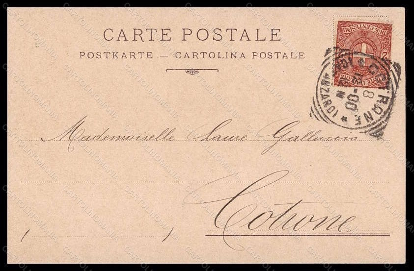 Artist Signed Illustratori Lady Art Nouveau Circus postcard VK5517 – retro