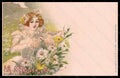 Artist Signed J. Abeille Lady Flowers Marguerite Art Nouveau serie 233 pc VK5539 – fronte