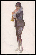 Artist Signed Illustratori M. Milliere Risque Lady Pierrot 34-6 postcard VK5553 – fronte