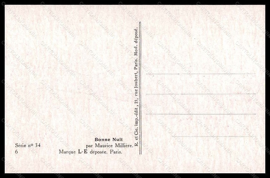 Artist Signed Illustratori M. Milliere Risque Lady Pierrot 34-6 postcard VK5553 – retro