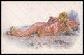 Artist Signed Illustratori M. Milliere Risque Lady serie 34-5 postcard VK5555 – fronte