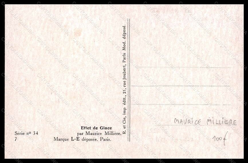 Artist Signed Illustratori M. Milliere Risque Lady serie 34-7 postcard VK5557 – retro