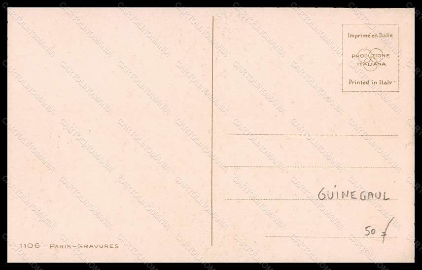 Artist Signed Guinegaul ? Romantic Couple Paris Venezia Gravures 1106 pc VK5562 – retro