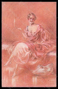Artist Signed Louis Icart Risque Lady Eternel Feminin serie 48 pc VK5576 – fronte