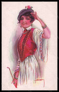 Artist Signed Usabal Fashion Lady Mia May Actress serie 331-5 pc VK5579 – fronte