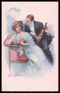 Artist Signed Illustratori San Marco Romantic Couple serie 2056 postcard VK5588 – fronte
