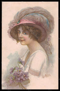 Artist Signed San Marco Fashion Glamour Lady Moda serie 891-6 pc VK5589 – fronte