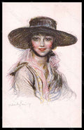 Artist Signed Abel Faivre Fashion Glamour Lady Moda serie 264 postcard VK5598 – fronte