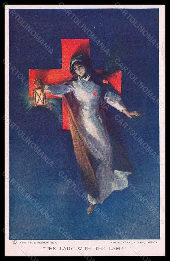 Artist Signed Hal Hurst Lady Nurse Red Cross WWI Reinthal serie 2007 pc VK5604 – fronte