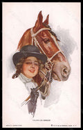 Artist Signed Harrison Fisher Lady and Horse Reinthal serie 304 pc VK5607 – fronte
