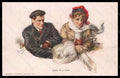 Artist Signed Illustratori Williams Romantic Couple Sing of a Thaw pc VK5622 – fronte