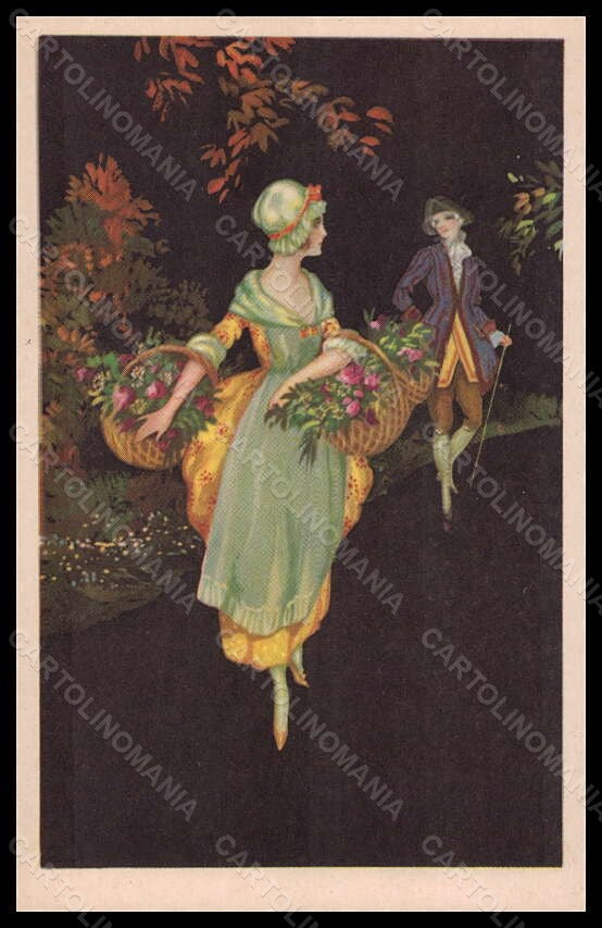 Artist Signed Illustratori Properzi Romantic Couple Degami 1011 postcard VK5643 – fronte