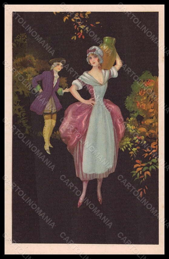 Artist Signed Illustratori Properzi Romantic Couple Degami 1011 postcard VK5644 – fronte