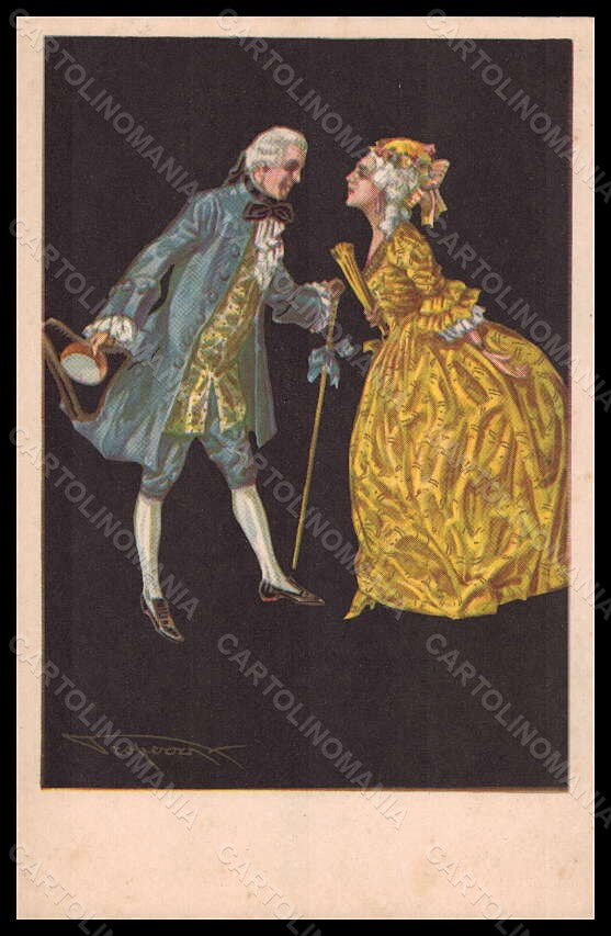 Artist Signed Illustratori Properzi Romantic Couple Degami 1015 postcard VK5645 – fronte