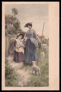Artist Signed Tarrant Lady Girl Viennoise M.M. Vienne serie 295 postcard VK5652 – fronte