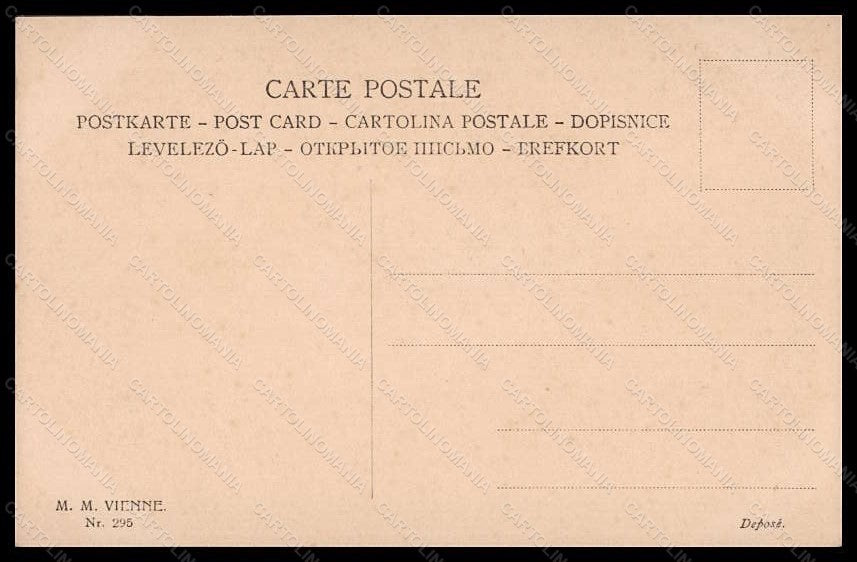 Artist Signed Tarrant Lady Girl Viennoise M.M. Vienne serie 295 postcard VK5652 – retro