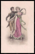 Artist Signed Lionel Peraux Roumantic Couple Dance MM Vienne serie 641 pc VK5658 – fronte