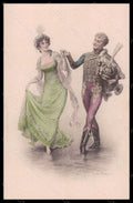 Artist Signed Lionel Peraux Roumantic Couple Dance MM Vienne serie 641 pc VK5659 – fronte