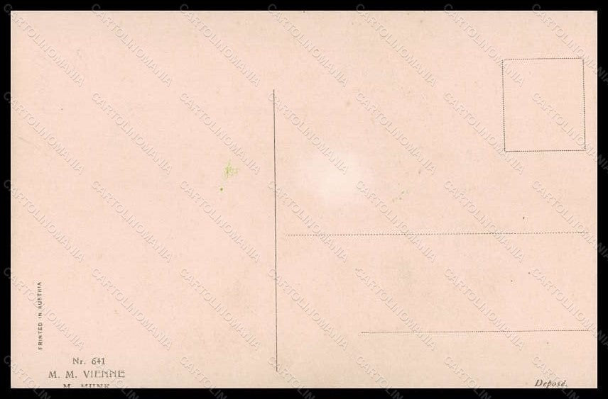 Artist Signed Lionel Peraux Roumantic Couple Dance MM Vienne serie 641 pc VK5659 – retro