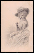 Artist Signed Wichera Lady Viennoise MM Vienne serie 199 postcard VK5662 – fronte