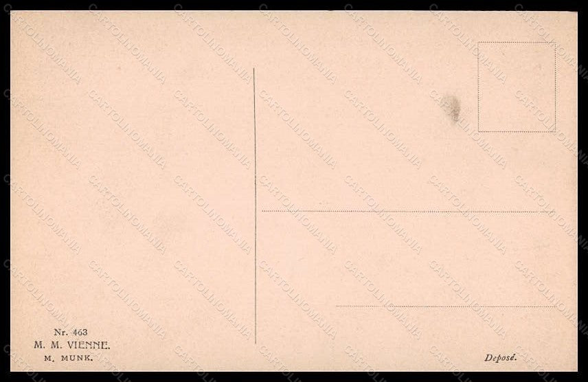Artist Signed Wichera Lady Viennoise MM Vienne serie 463 postcard VK5667 – retro