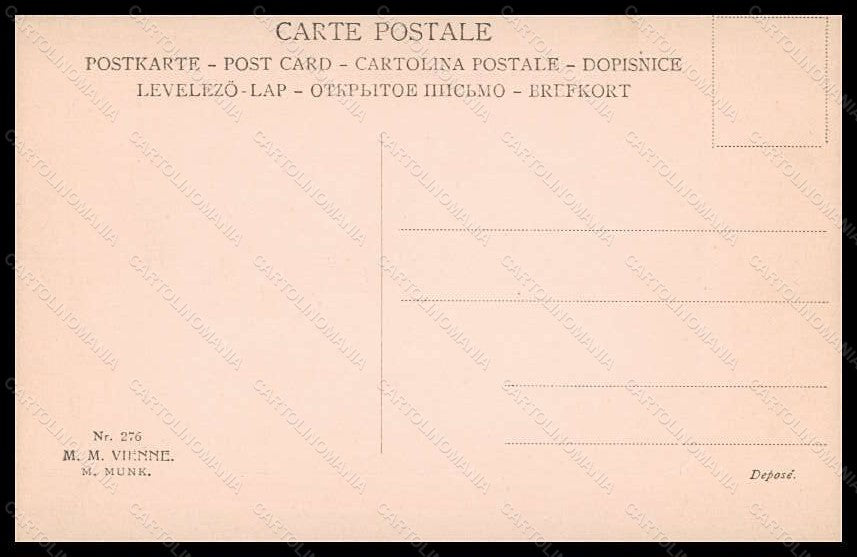 Artist Signed Wichera ? Lady Viennoise MM Vienne serie 276 postcard VK5668 – retro