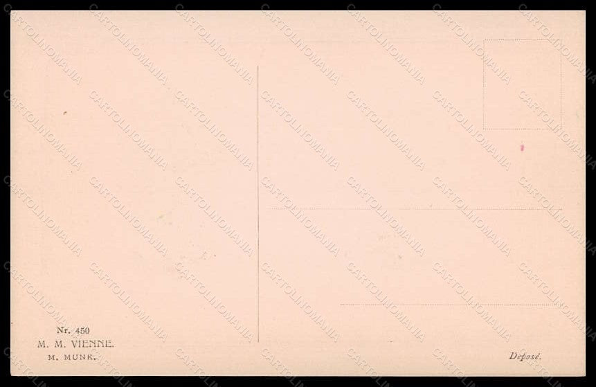 Artist Signed Wichera Lady Viennoise MM Vienne serie 450 postcard VK5670 – retro