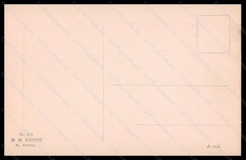 Artist Signed Lady Flowers Viennoise MM Vienne serie 276 postcard VK5673 – retro