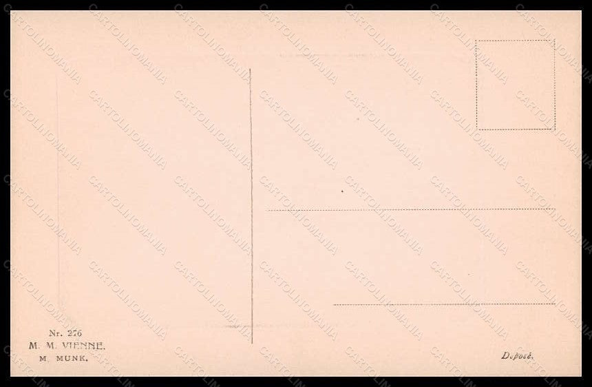Artist Signed Lady Flowers Viennoise MM Vienne serie 276 postcard VK5674 – retro