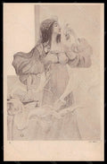 Artist Signed Orazi Lady Art Nouveau Viennoise L H Paris postcard VK5675 – fronte