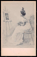 Artist Signed Illustratori Orazi Lady Art Nouveau Viennoise postcard VK5679 – fronte
