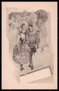 Artist Signed Illustratori Leon Max Lady Carnival Dance postcard VK5689 – fronte